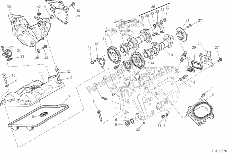 Toutes les pièces pour le Culasse Verticale - Calage du Ducati Superbike 1199 Panigale ABS Brasil 2014
